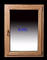 Komposit 6063 Kayu Aluminium Windows 12mm Dengan Kaca Ganda untuk pasar UEA