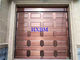 Panel Aluminium warna kayu EPDM Gasket Aluminium Garage Doors 400mm Lebar